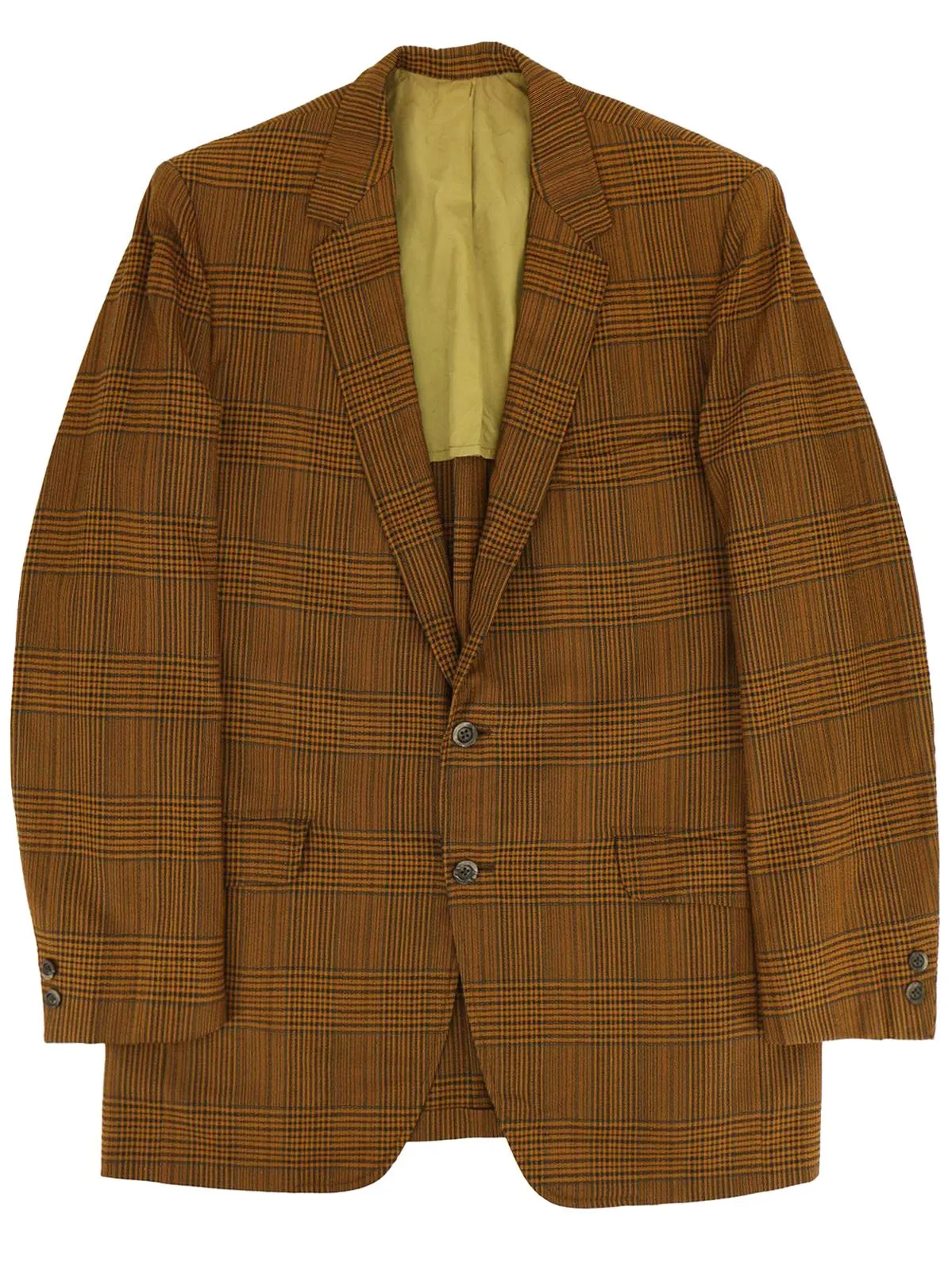 1950s True Vintage Bold Orange Check Jacket