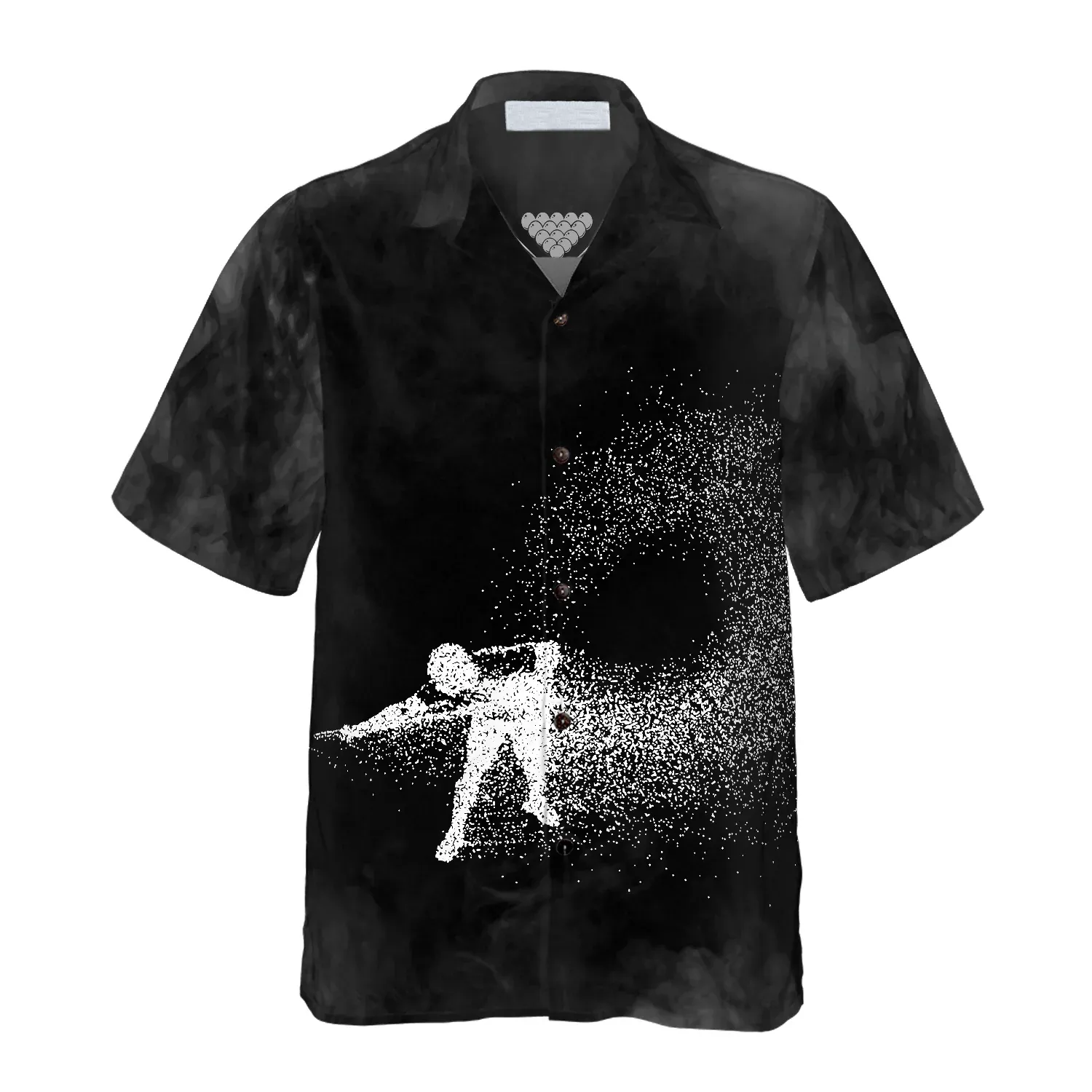 3D All Over Print Billiards On Smoke Background Hawaiian Shirt, Idea Gift for Billiard Player