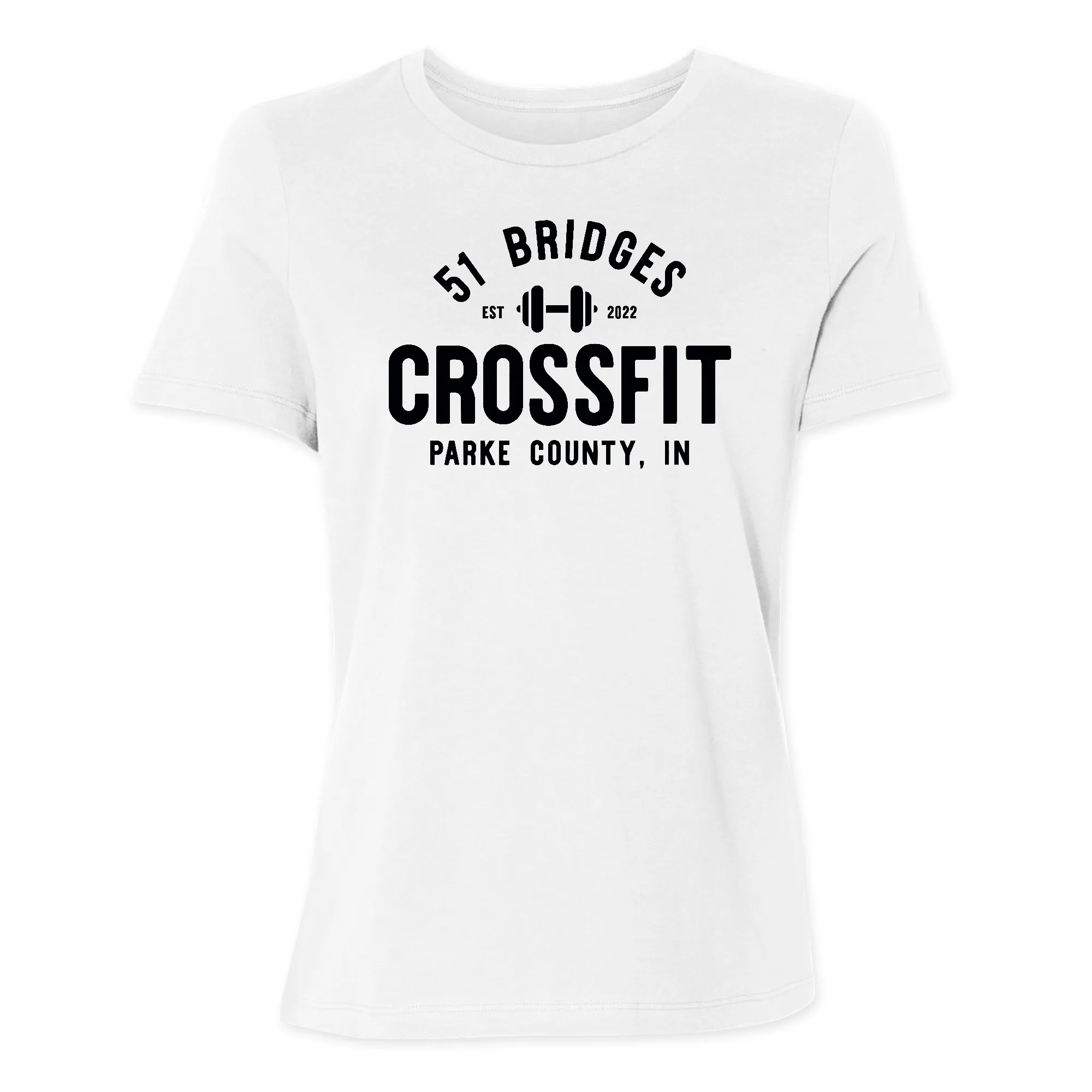 51 Bridges CrossFit Stacked Womens - T-Shirt