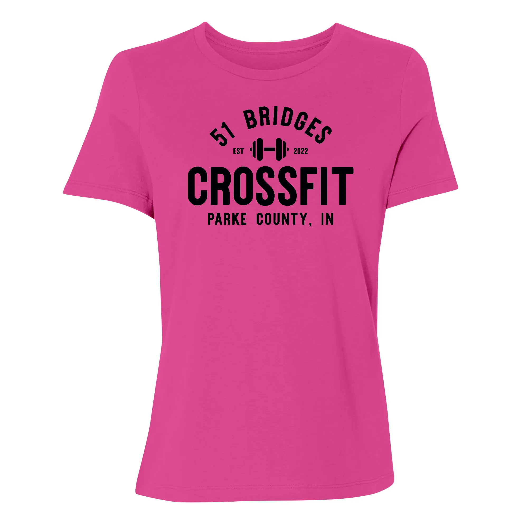 51 Bridges CrossFit Stacked Womens - T-Shirt