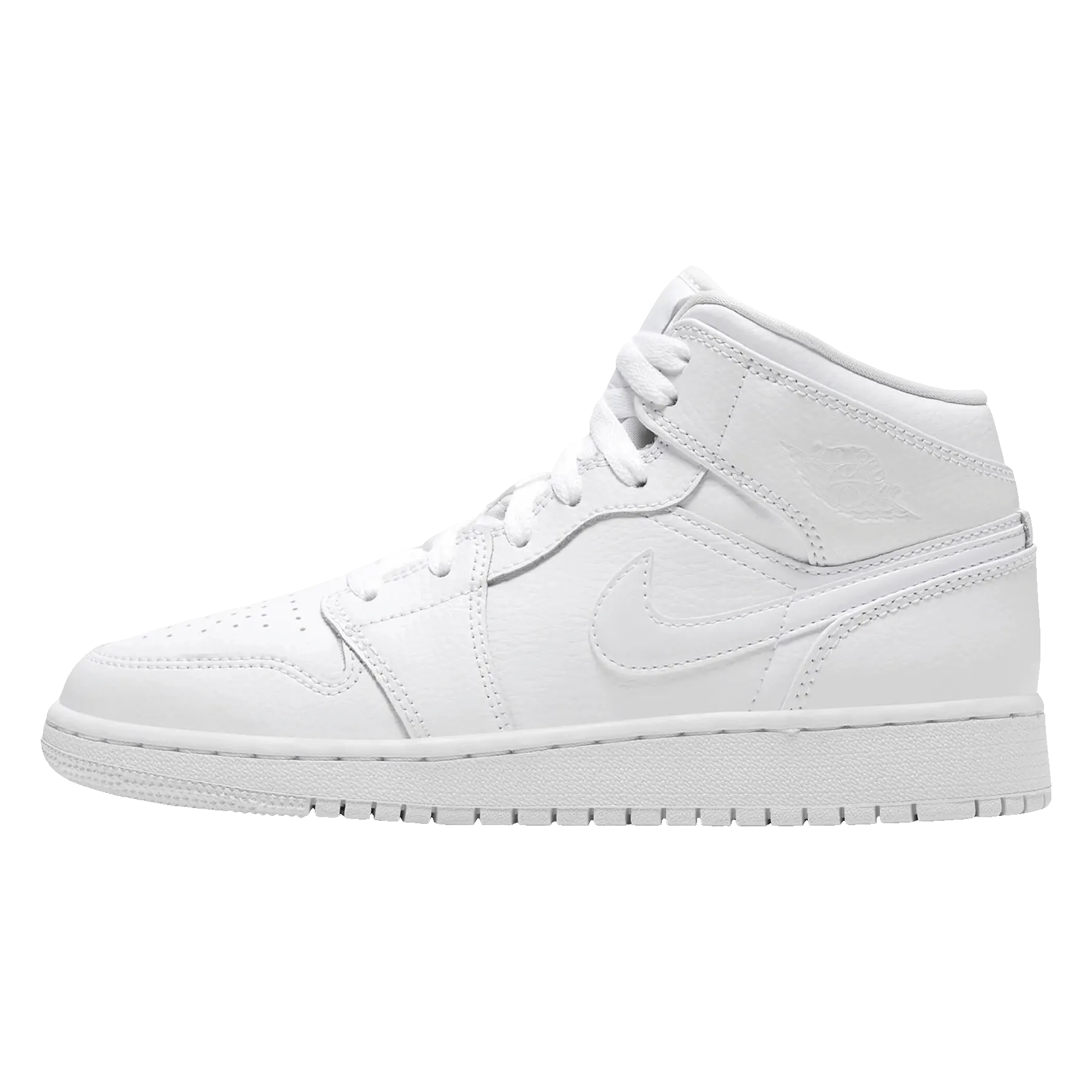 Air Jordan 1 Mid GS 'Triple White' 2019