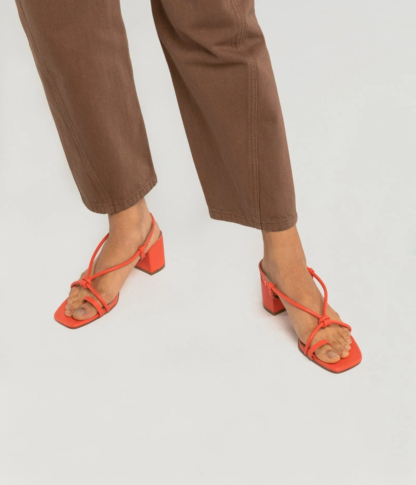 'Amavi' women's vegan heels by Matt and Nat - orange