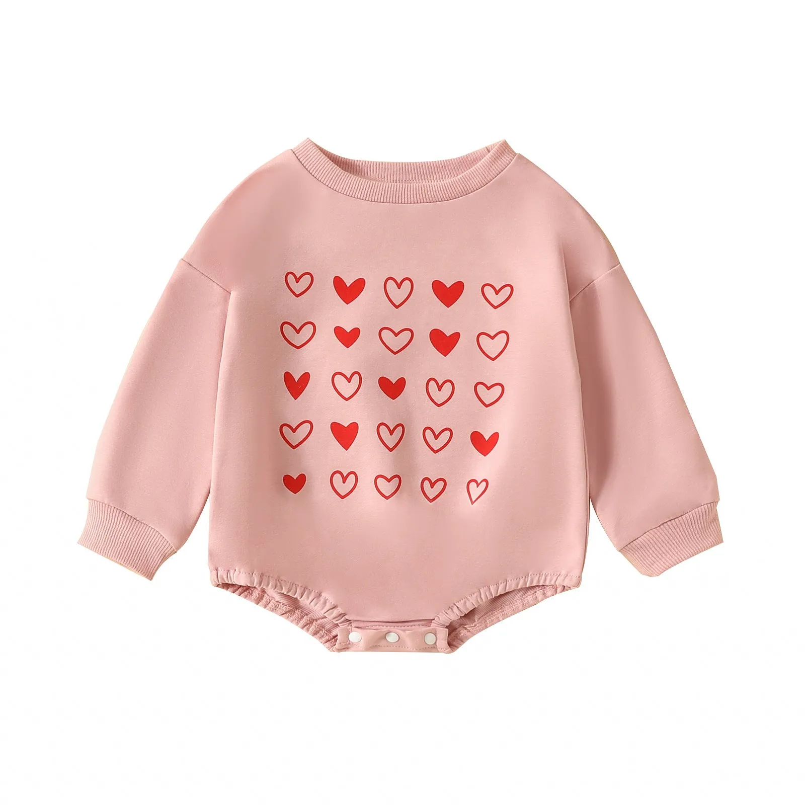 Baby Girls Letters Love heart Rompers Wholesale 24011149