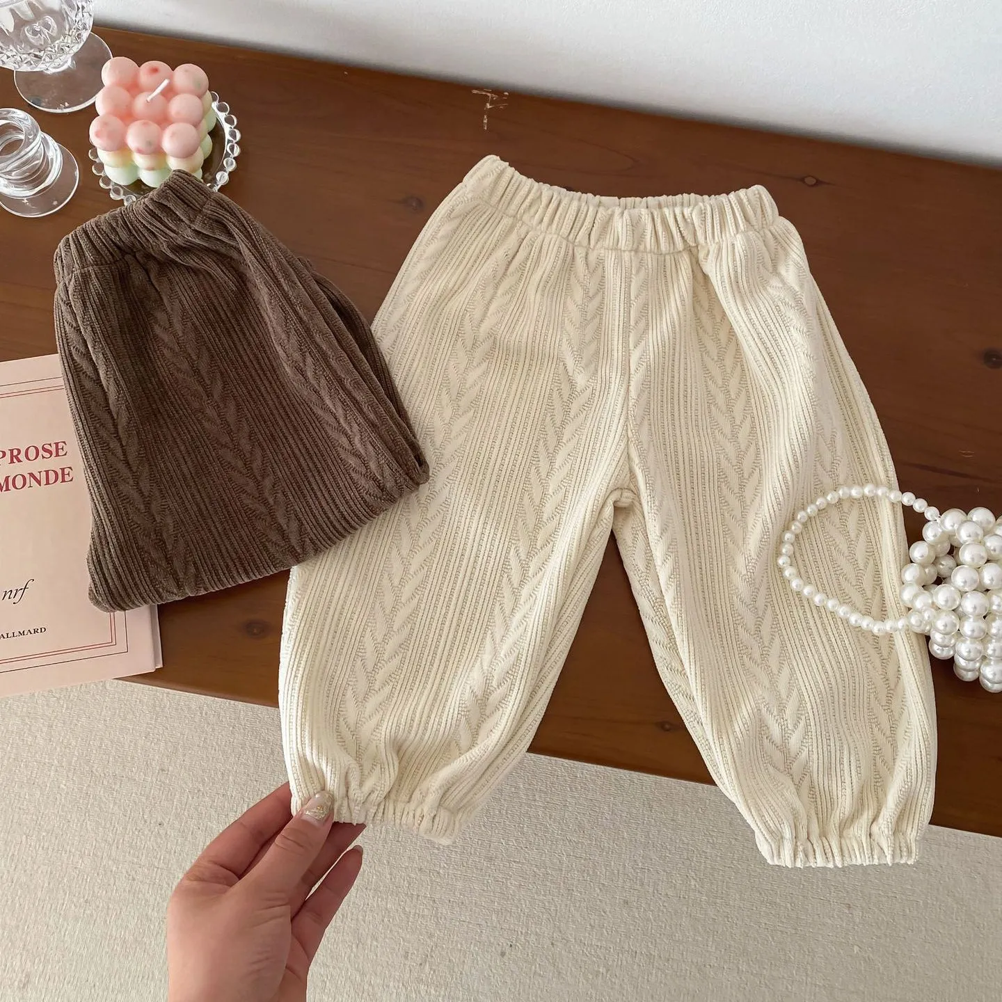 Baby Kid Girls Solid Color Pants Wholesale 240111113