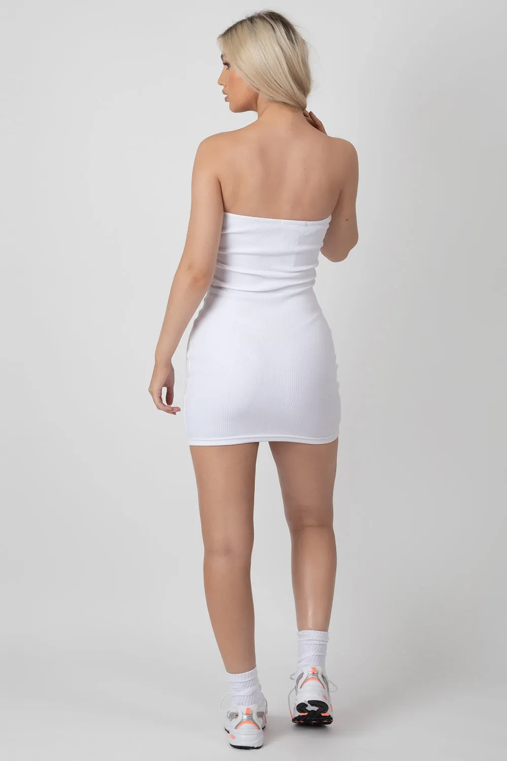 BANDEAU DRESS WHITE