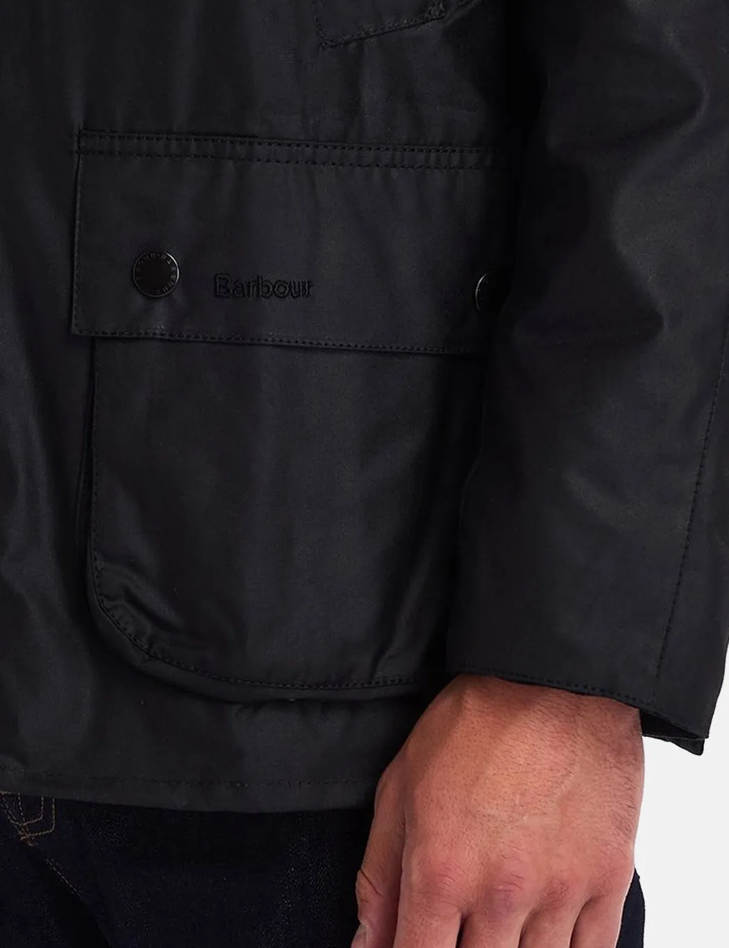 Barbour Ashby Wax Jacket - Black