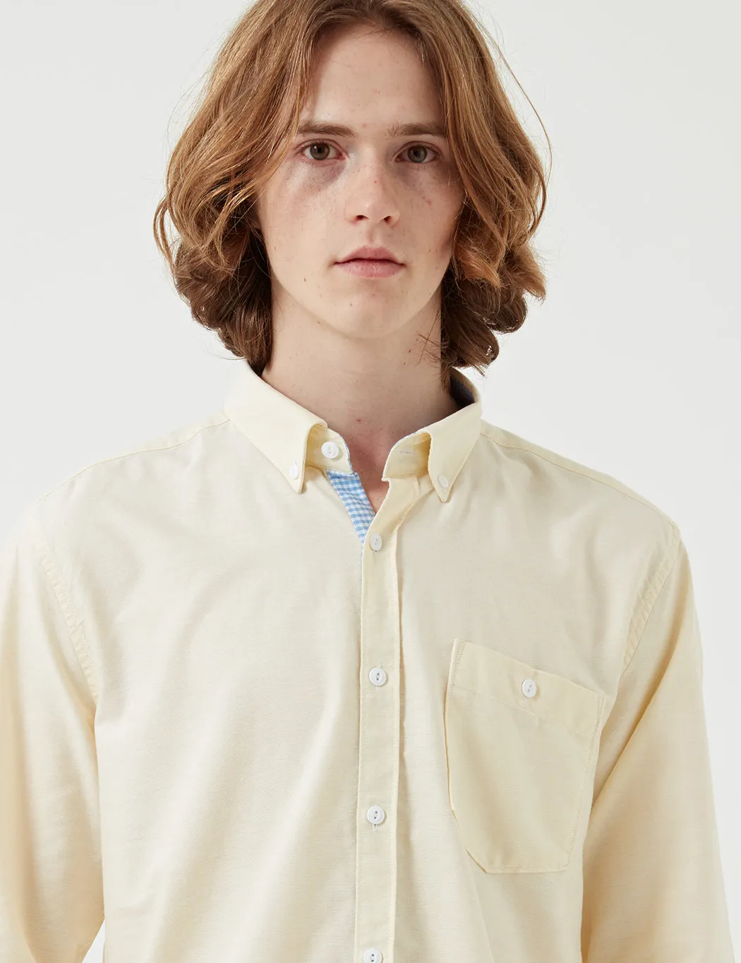 Barbour Grange Shirt - Lemon Yellow