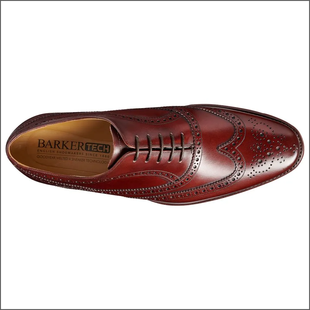 Barker Turing - Cherry Calf Oxford Brogue*