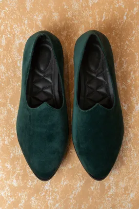 Basic Solid Velvet Mojari