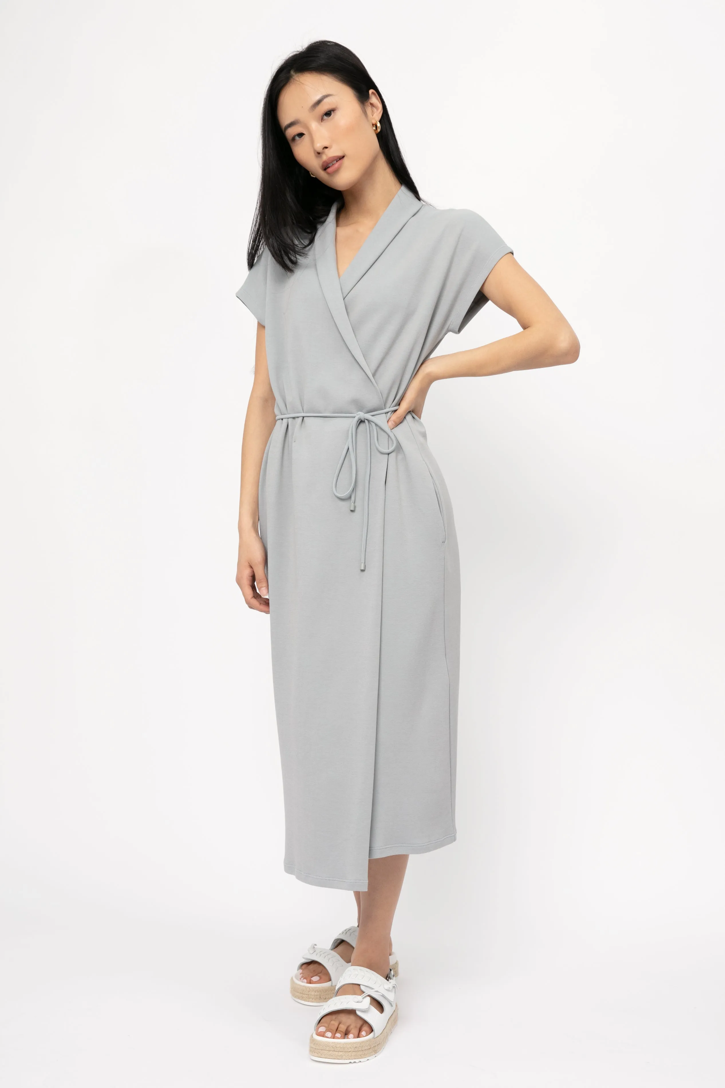 Benaco Dress in Water Blue