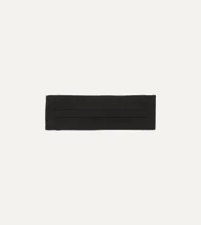 Black Silk Barathea Cummerbund