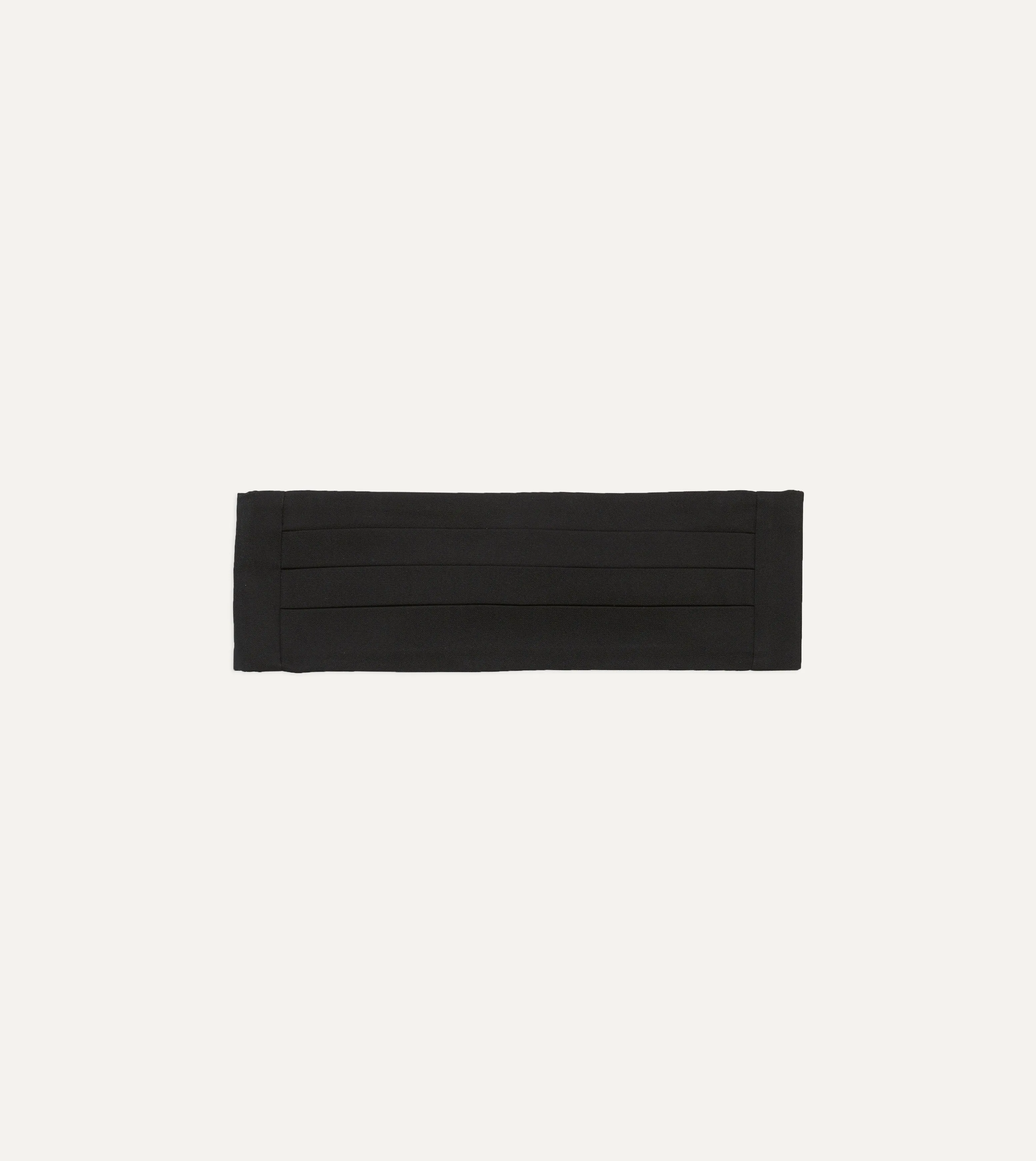 Black Silk Barathea Cummerbund