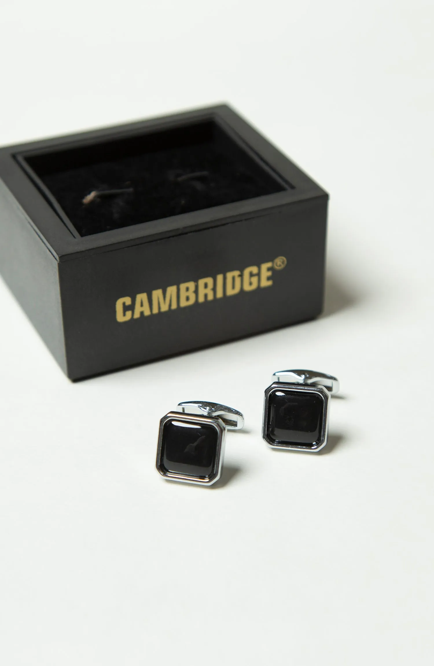 Black Silver Cufflinks