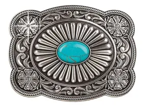 Blazin Roxx Turquoise Stone Fanned Buckle