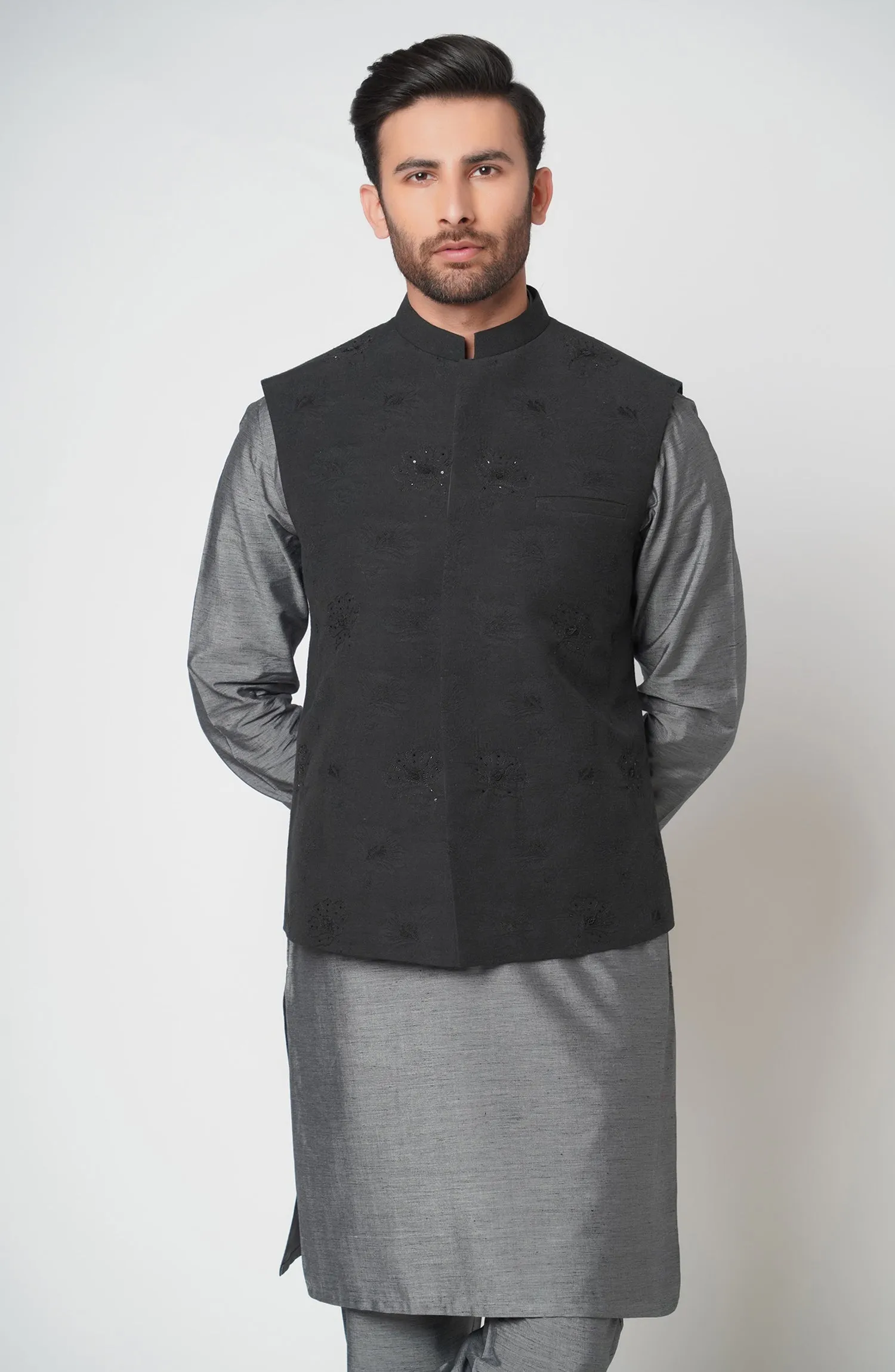 Blended Waistcoat - Black