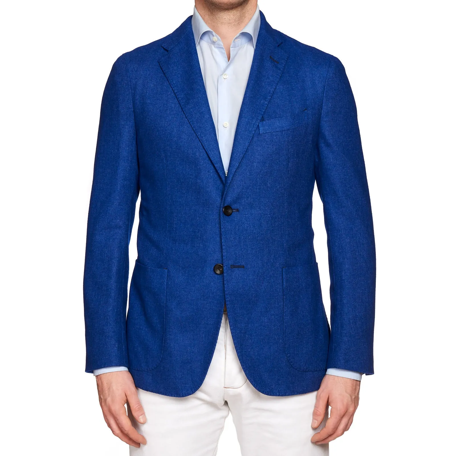 BOGLIOLI Milano "76" Royal Blue Wool Blend Unlined Jacket EU 48 NEW US 38