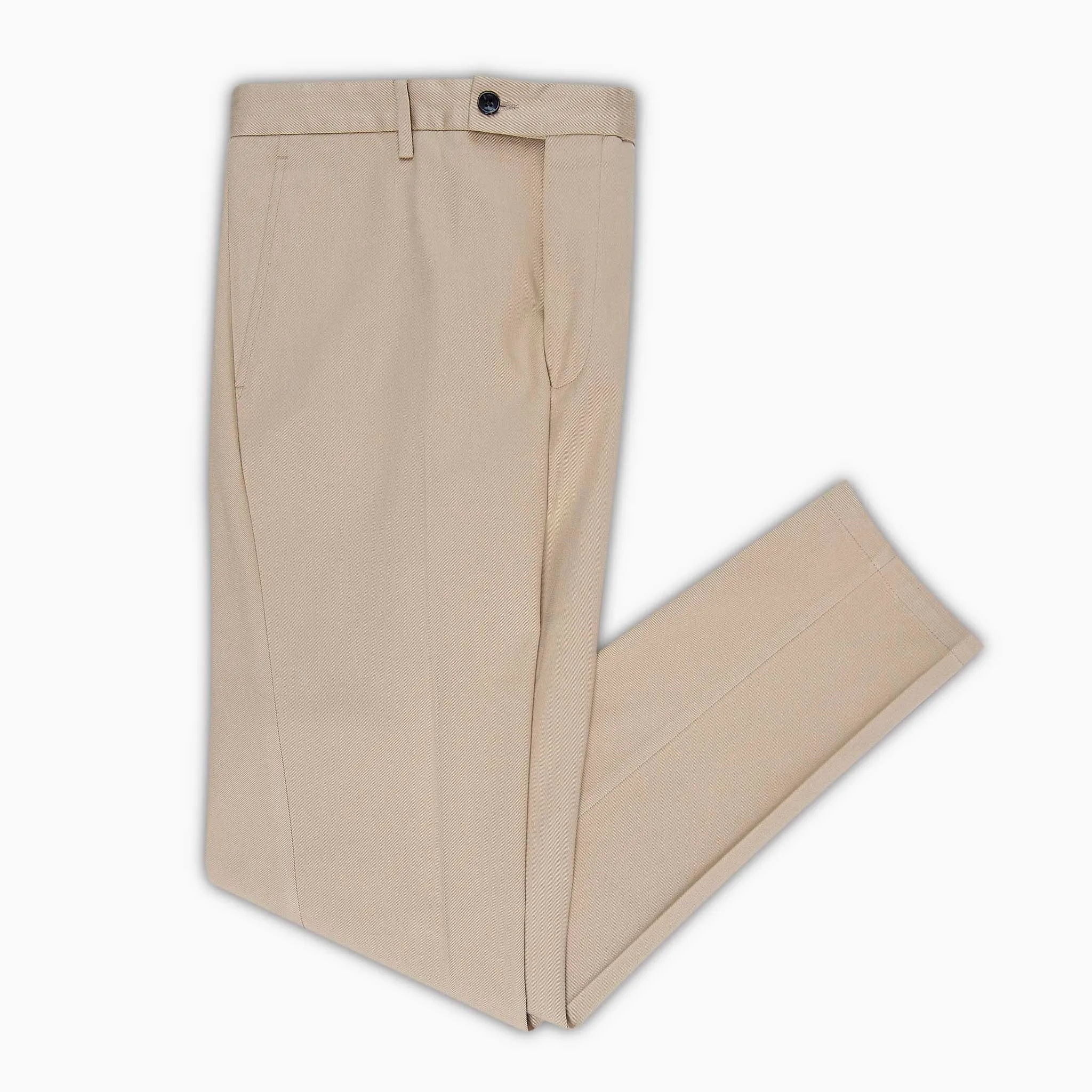 Boris Chino Pants cotton stretch twill canapa beige