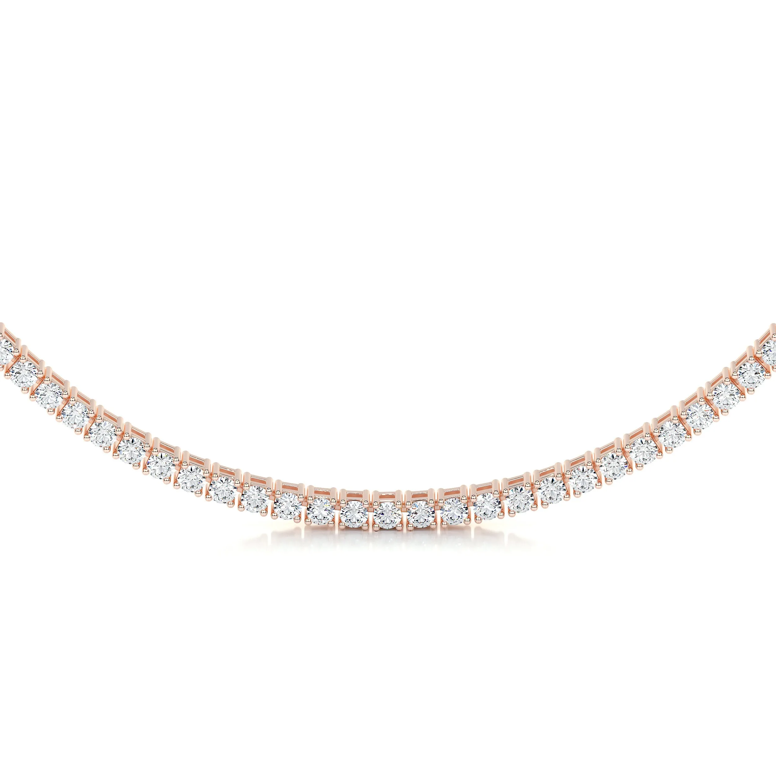 Callie Lab Grown Diamond Tennis Collier   (6.00 Carat) -14K Rose Gold