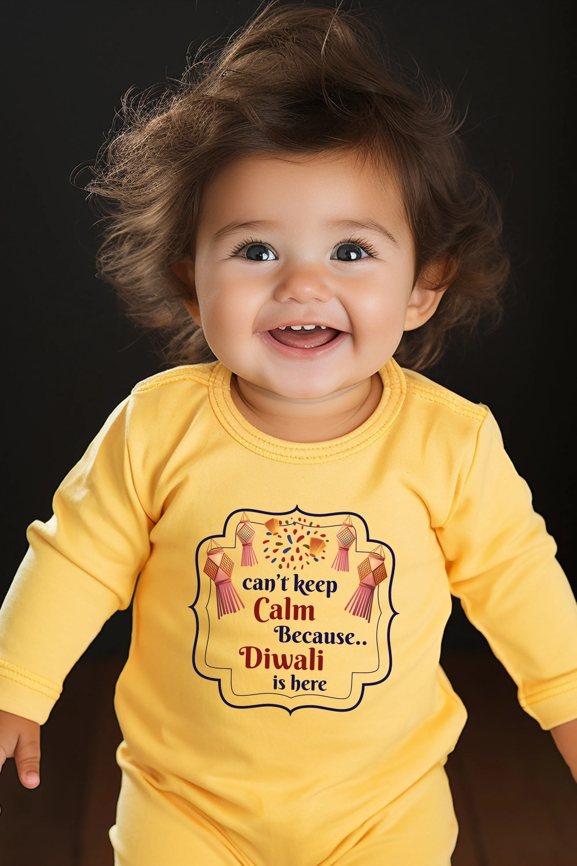 Can't Keep Calm Because Diwali Is Here Baby Romper | Onesies