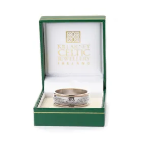 Claddagh Ring Silver Centre 10ct Gold Rim