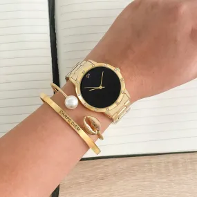 Clarabelle Gold Watch Bracelet Stack