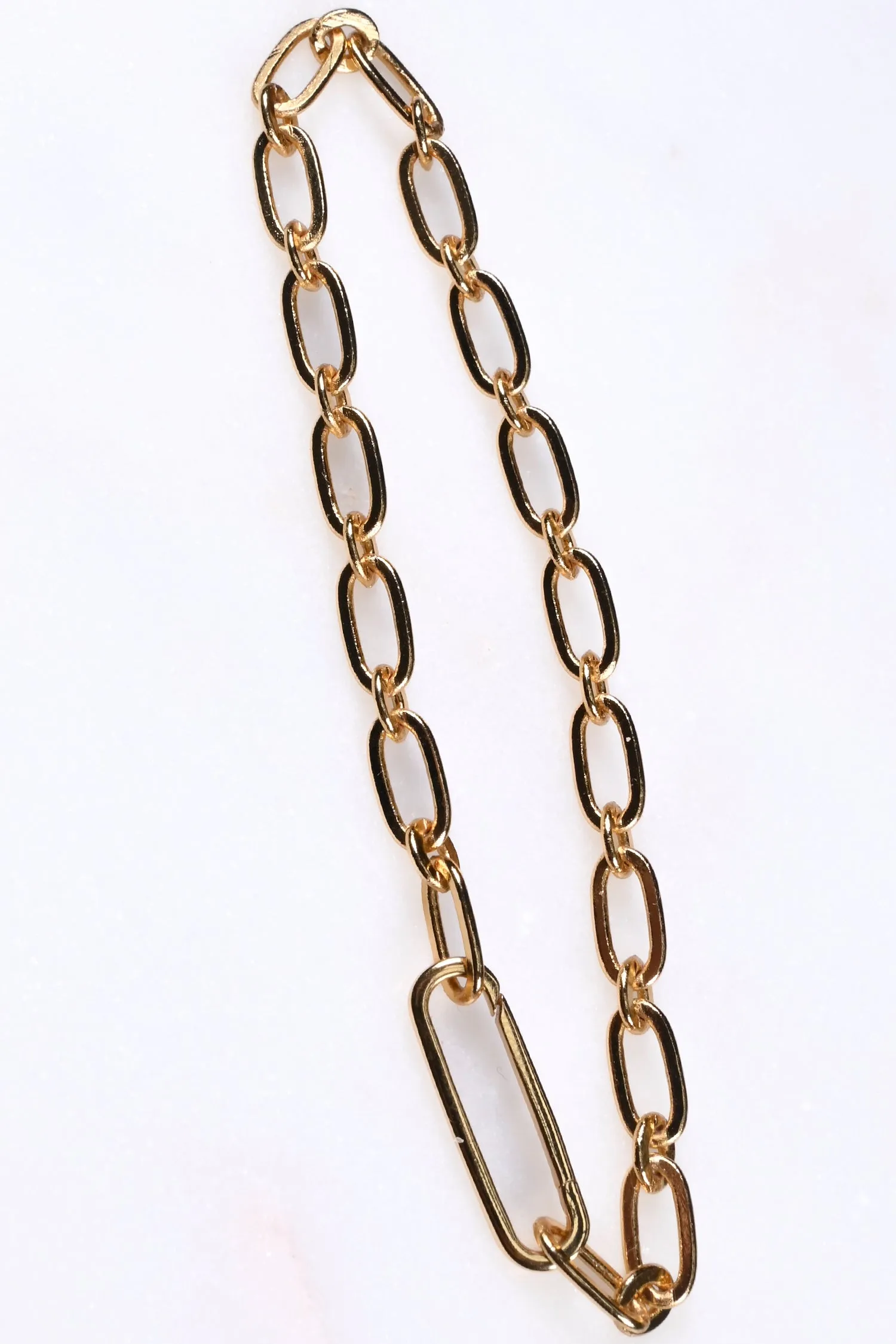 Clasping Link Gold Plated Bracelet