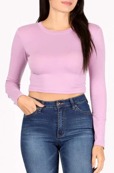 Crew Neck Crop Top