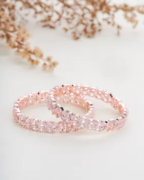 Designer Rose Gold Bangles (Pack of 2)