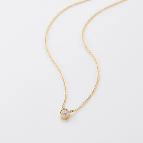 Diamond Necklace - 18K Solid Gold