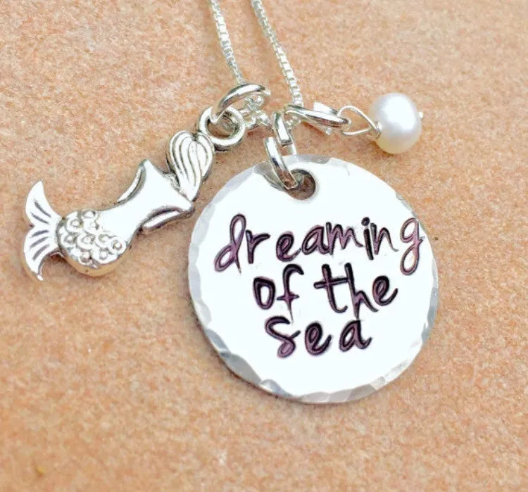 Dreaming Of The Sea Necklace, Mermaid Necklace