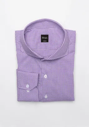 Egyptian Purple Mini Gingham Shirt