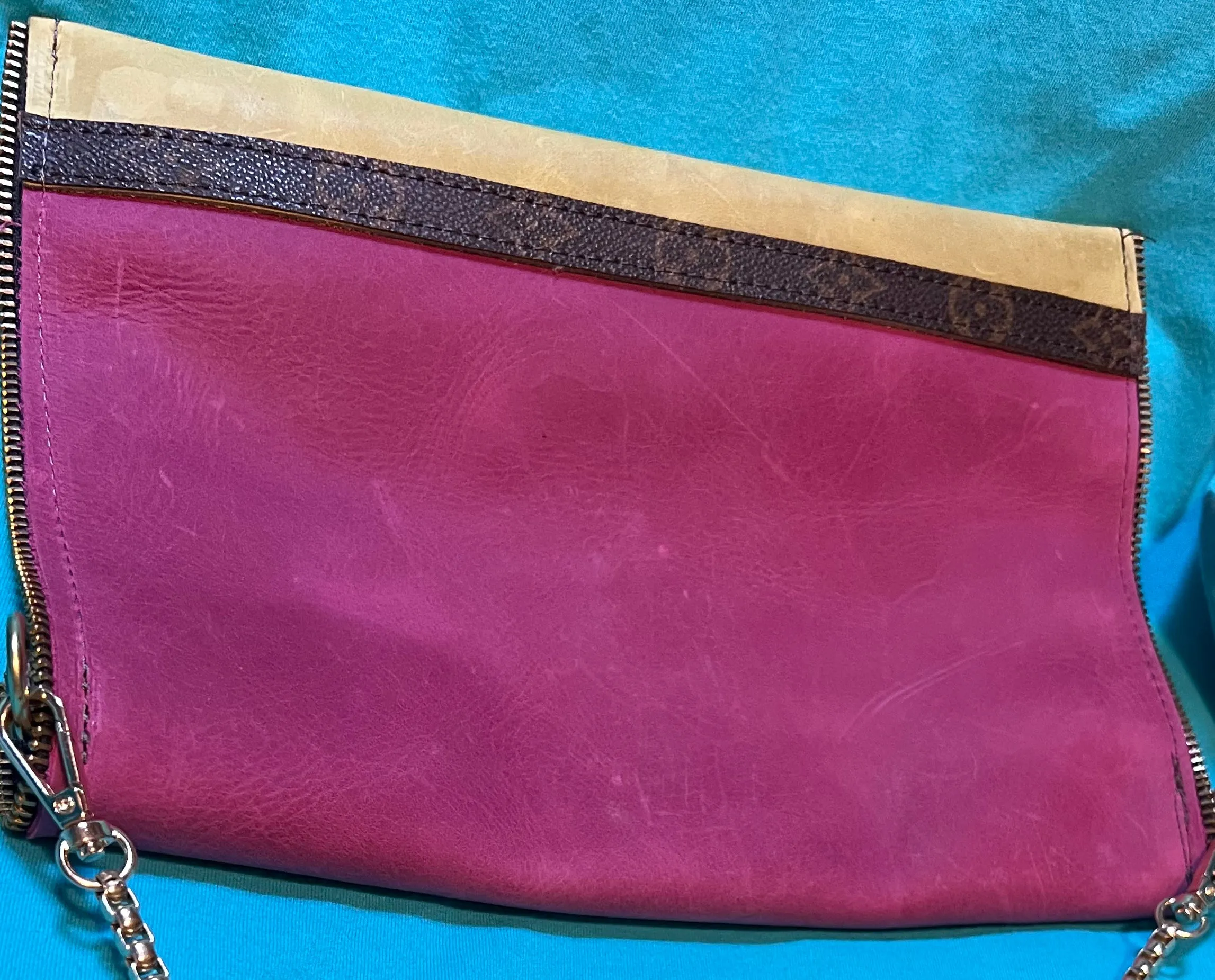 Fashion envelope crossbody clutch 100% Leather handbag