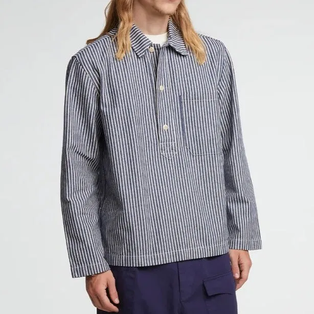 Fisherman Shirt, Wild Road Stripes, Blue/White