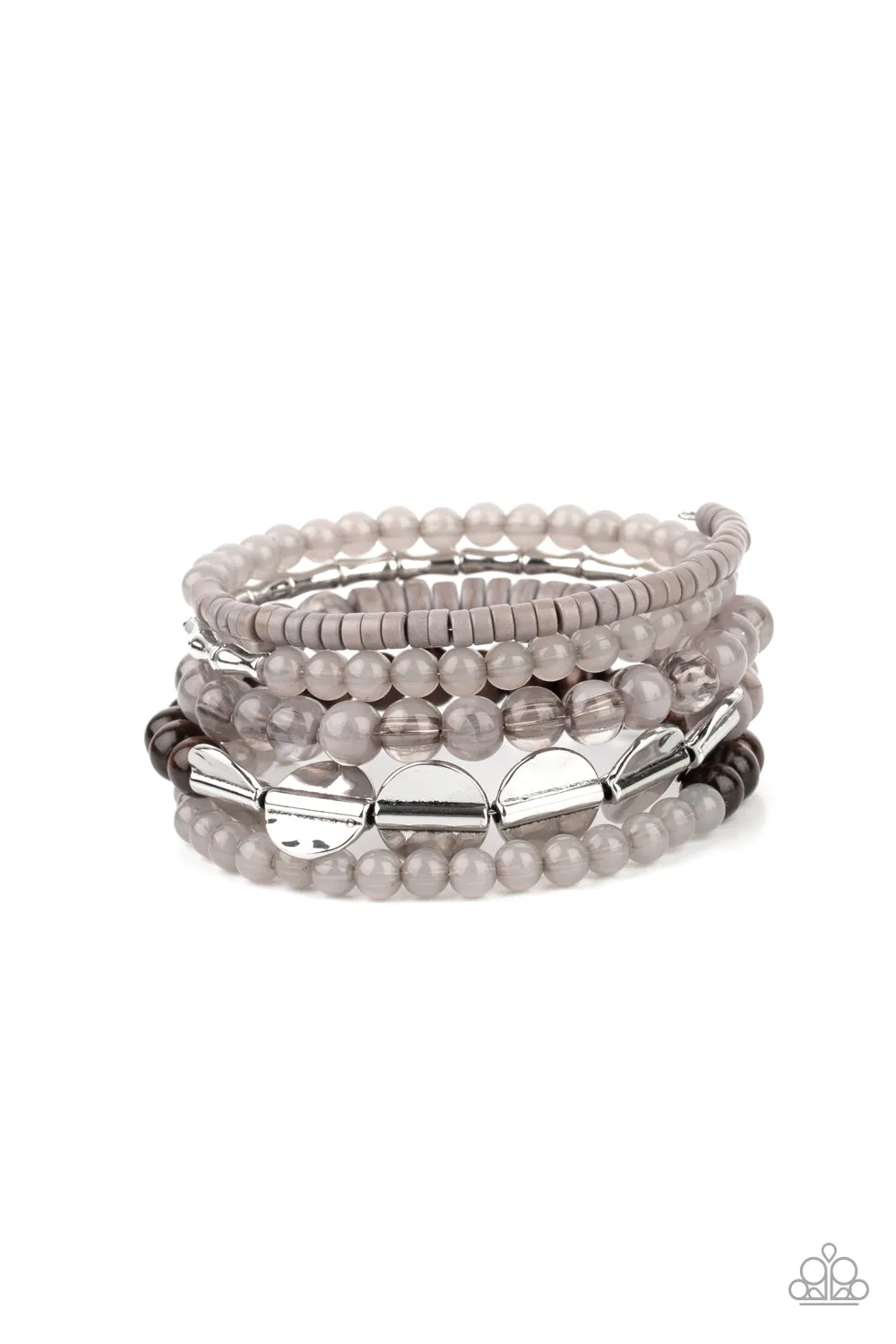 Free-Spirited Spiral - Silver Paparazzi Bracelet