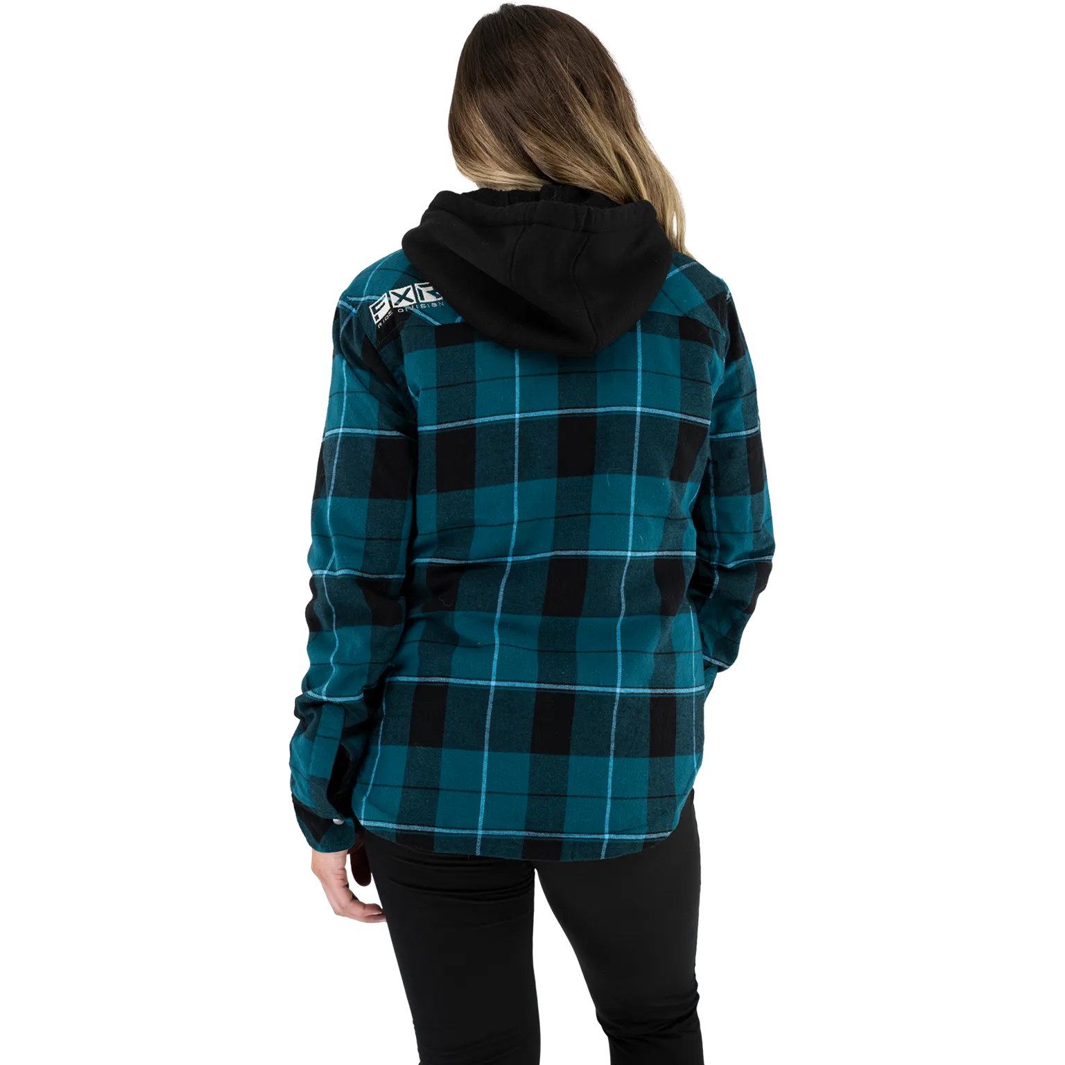 FXR Women's Timber Insulated Flannel Jacket Ocean/Black