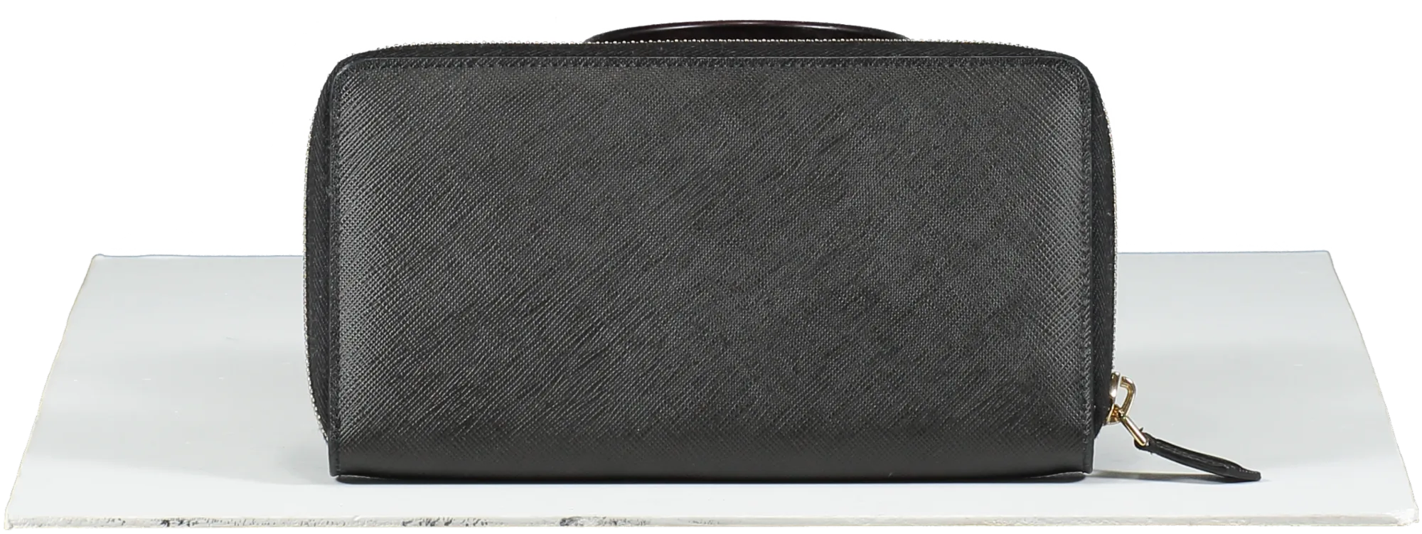 GIvenchy Black Coated Canvas Bambi Zip Around Wallet