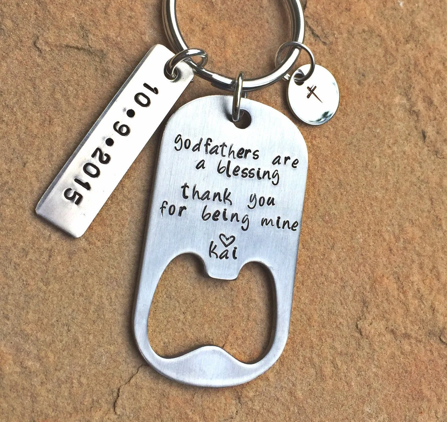 Godfather Gift, Godfather Keychain, Personalized Godfather Gift