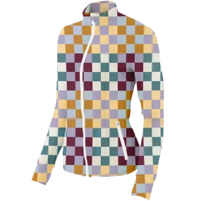 Golf Multi Checker Women's Full Zip