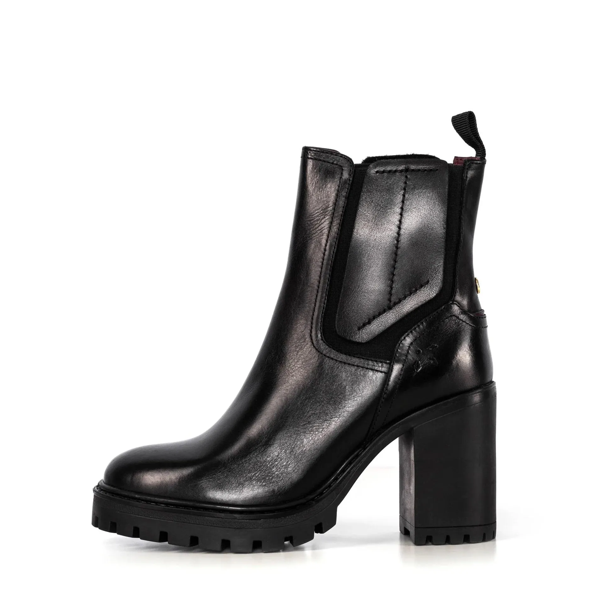 HATTIE BLACK HEELED CHELSEA BOOT