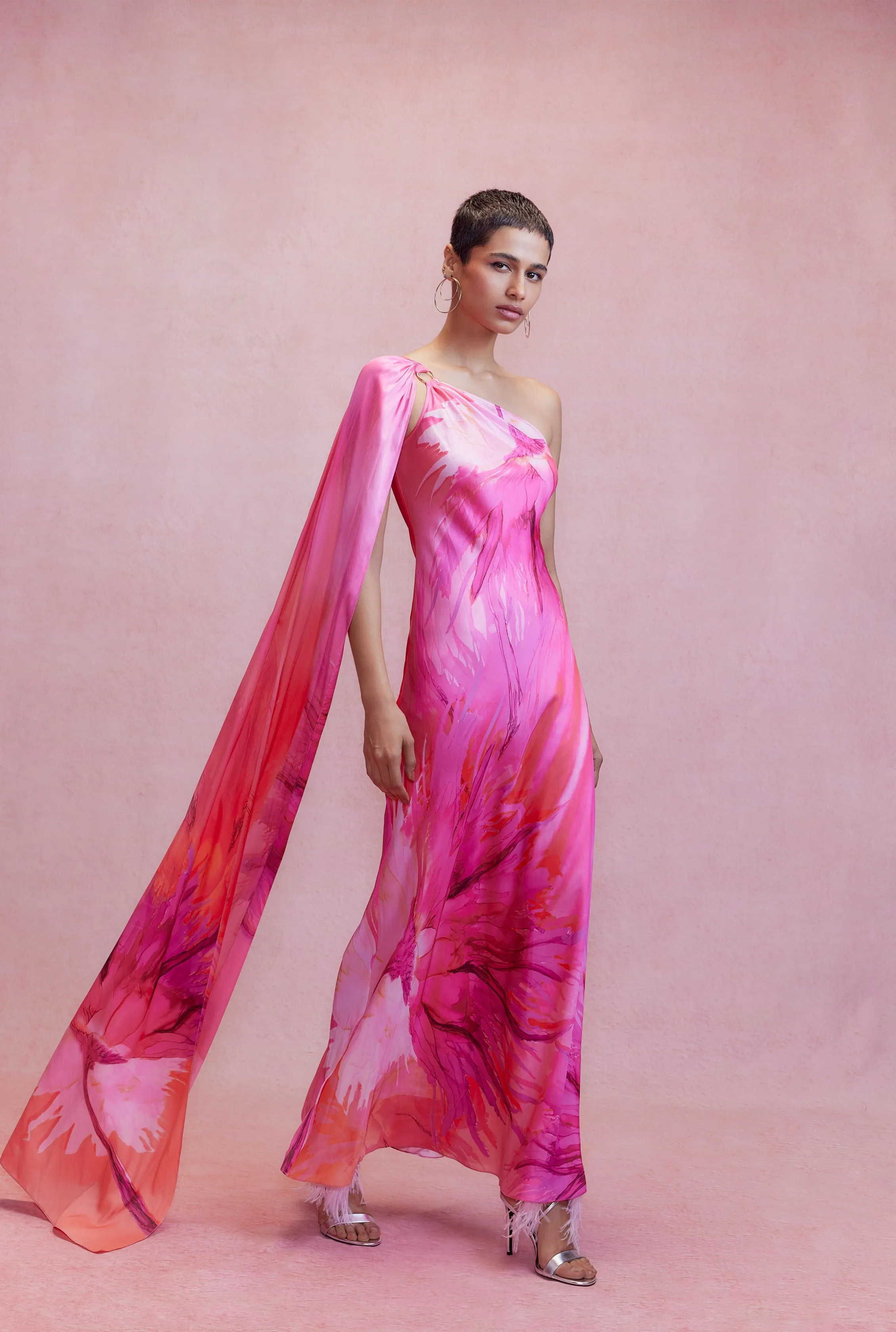 Hemant and Nandita - Abira Maxi Dress - Pink