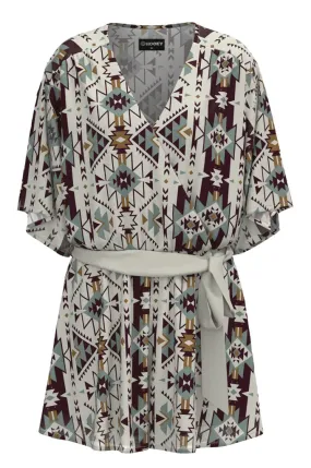 Hooey Ladies Aztec Pattern Romper