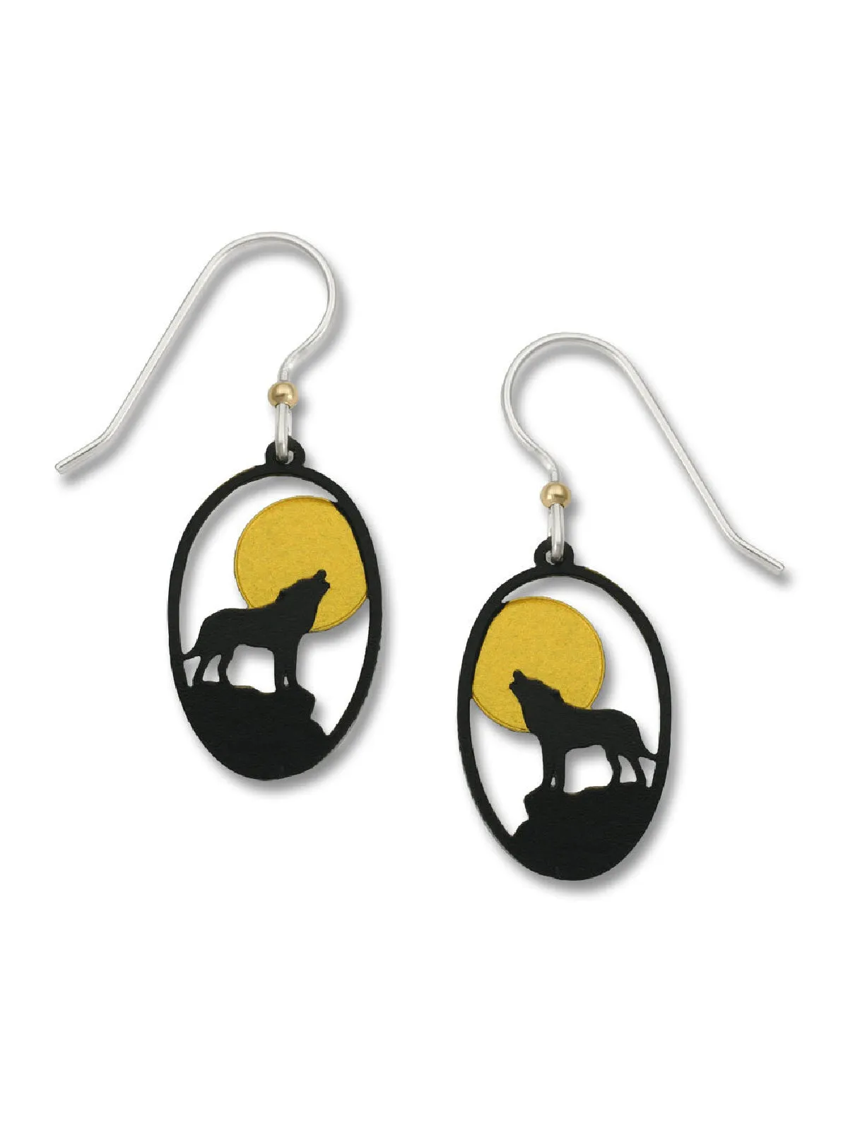 Howling Wolf with Moon Earrings by Sienna Sky