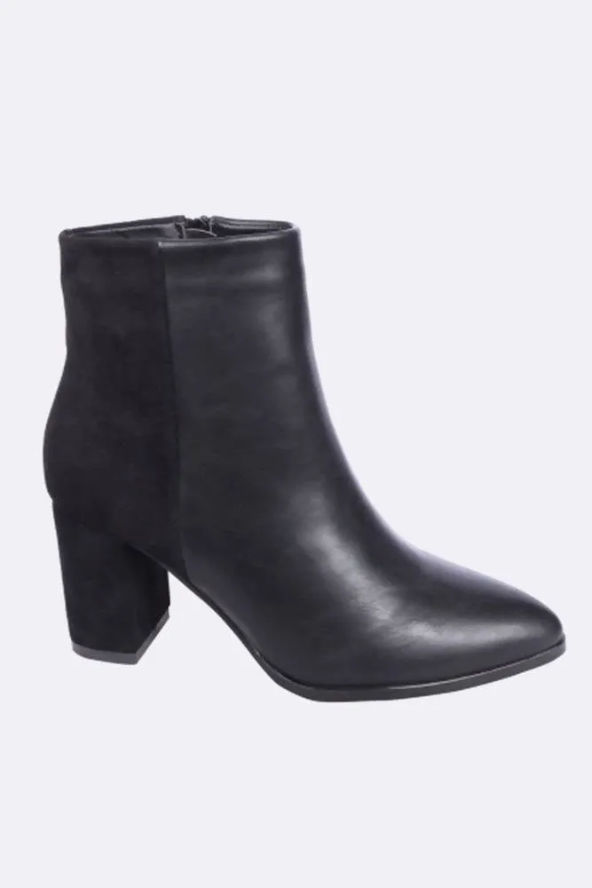 Hybrid Block Heel Ankle Boots