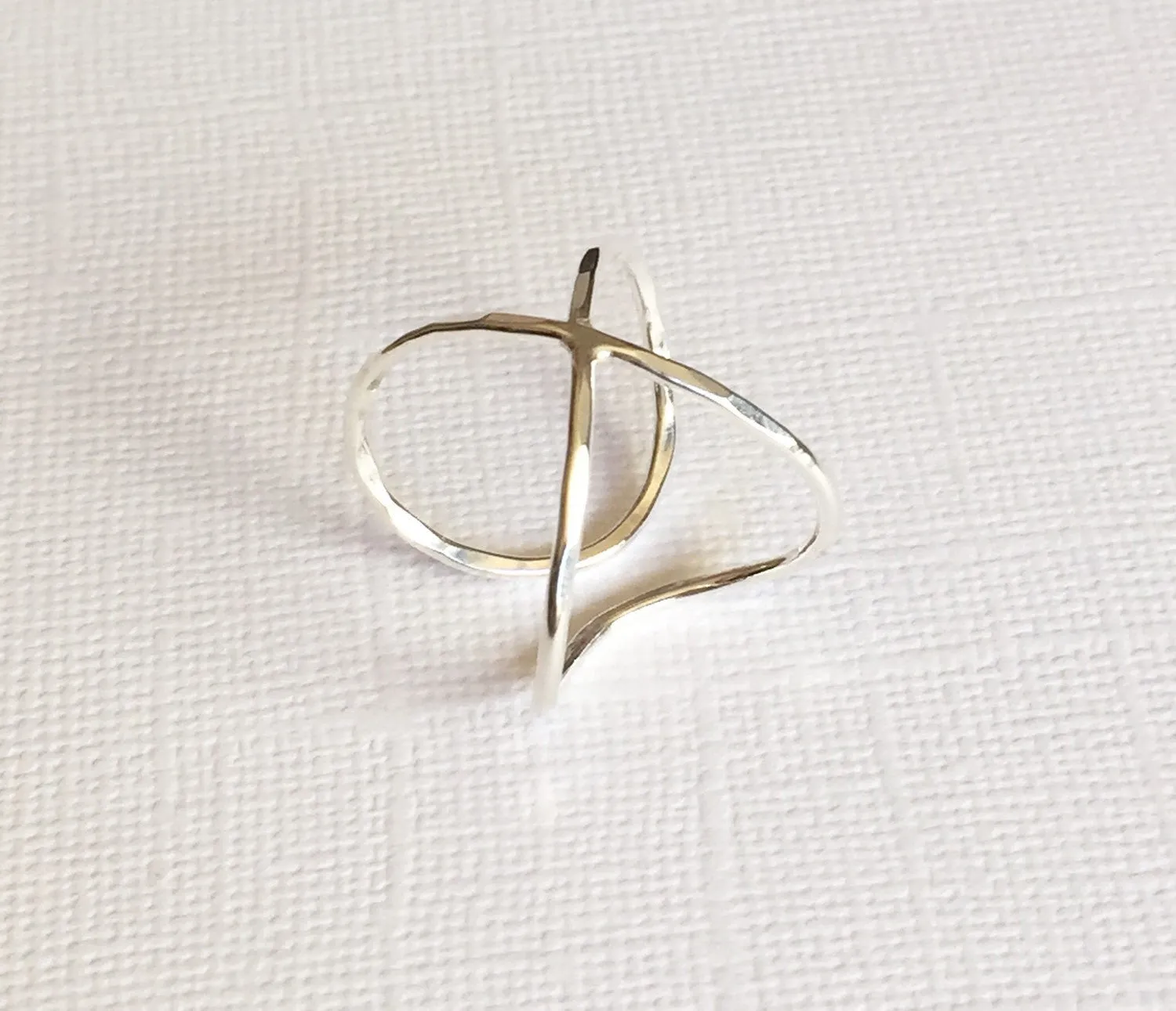 Infinity cuff ring - Sterling silver (R131)