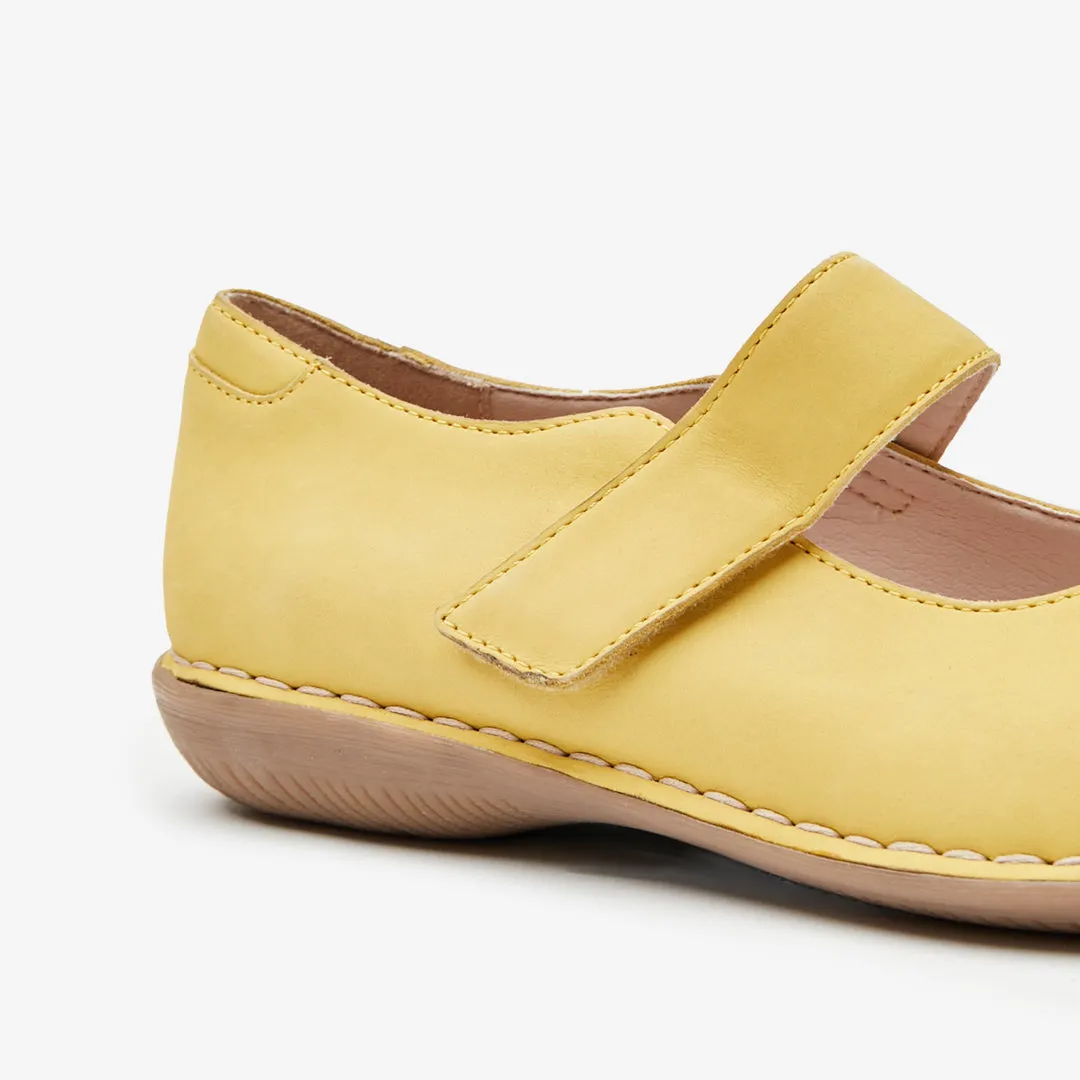 June Nubuck Mary Jane Ballet Style Shoes