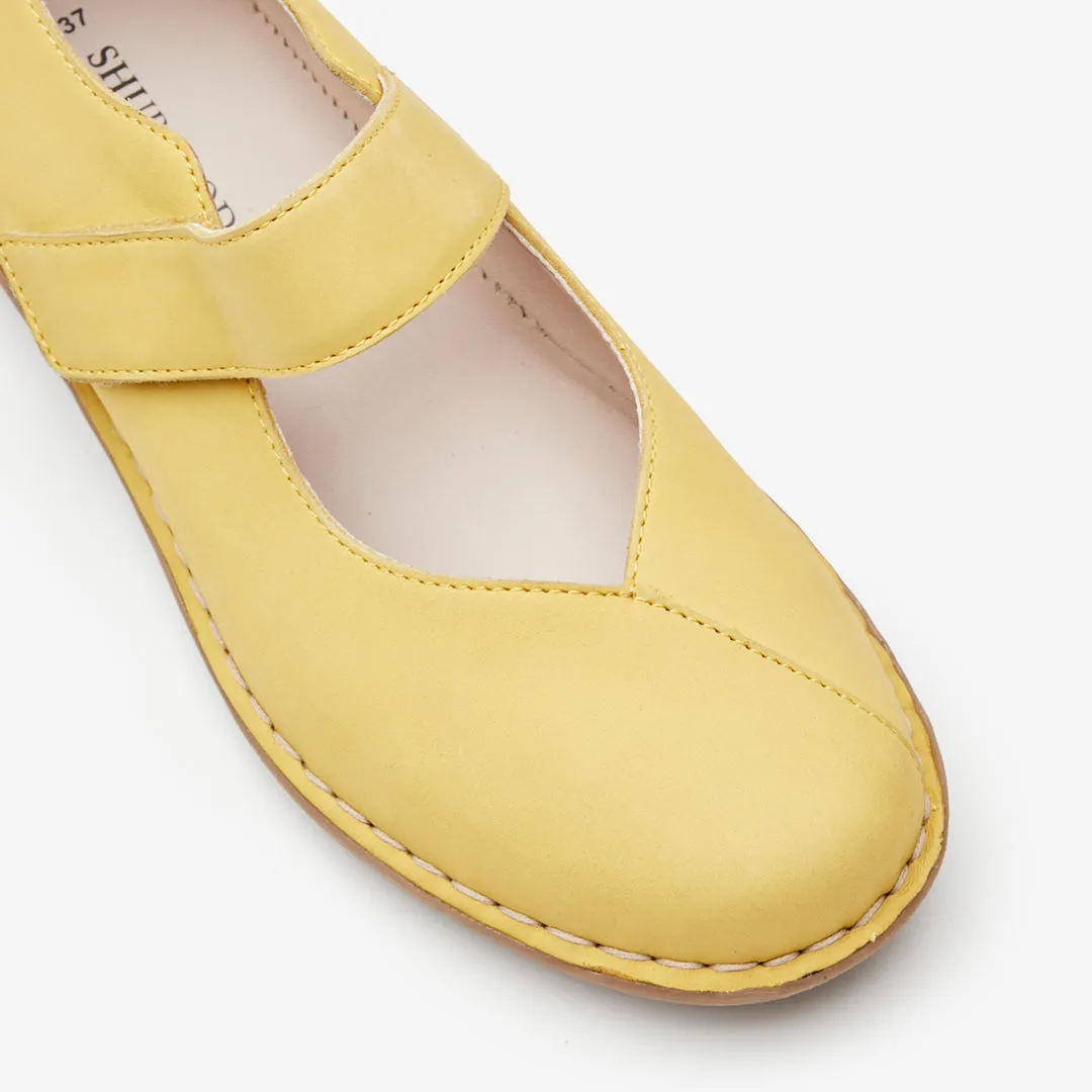 June Nubuck Mary Jane Ballet Style Shoes