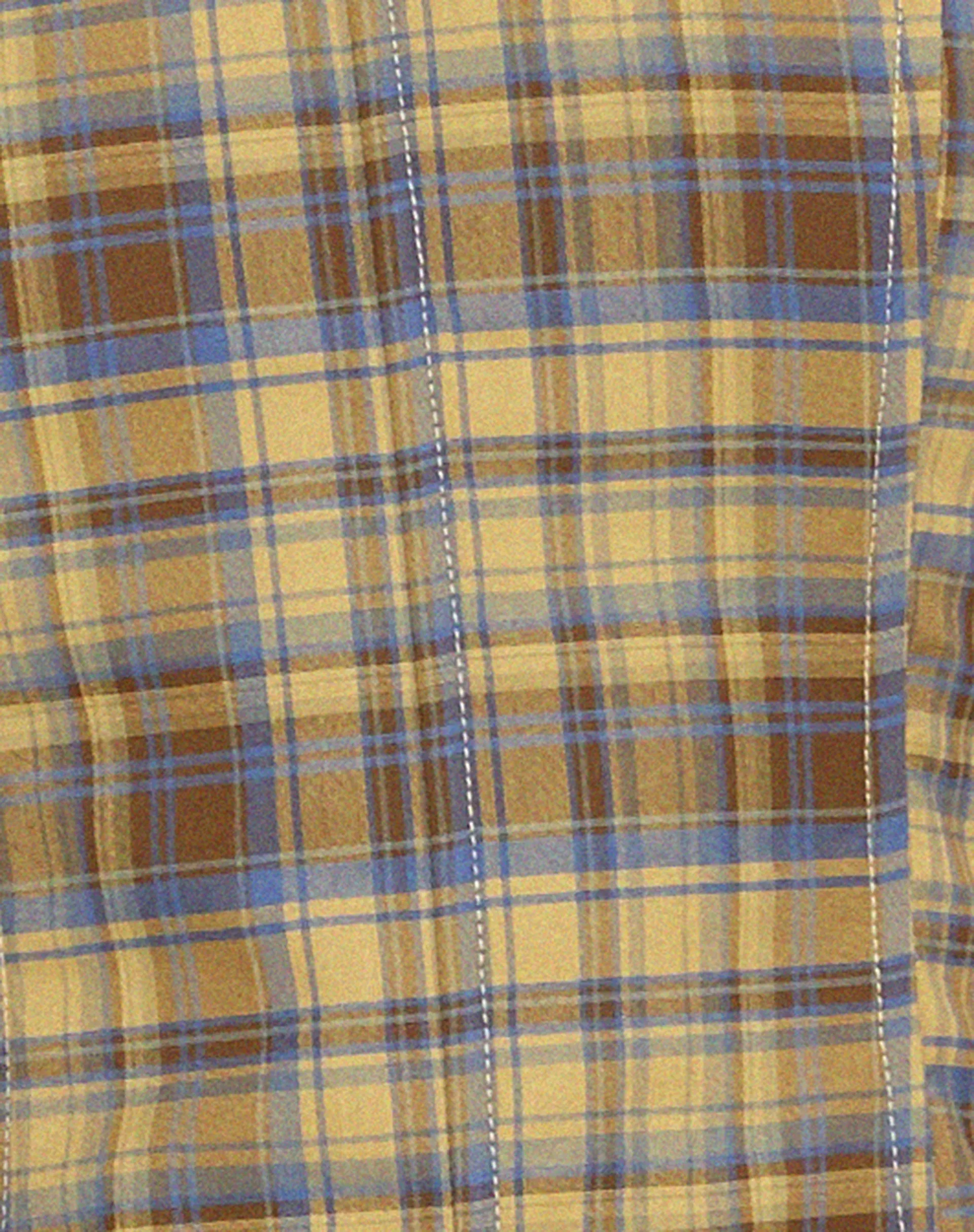 Kayashi Corset Top in Blue Yellow Check