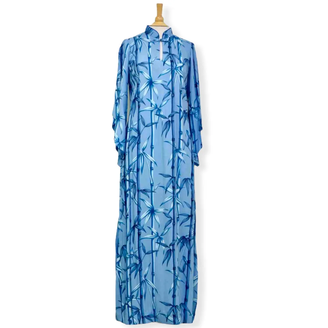 Kimono Sleeve Hawaiian Dress with Bamboo Print 2004