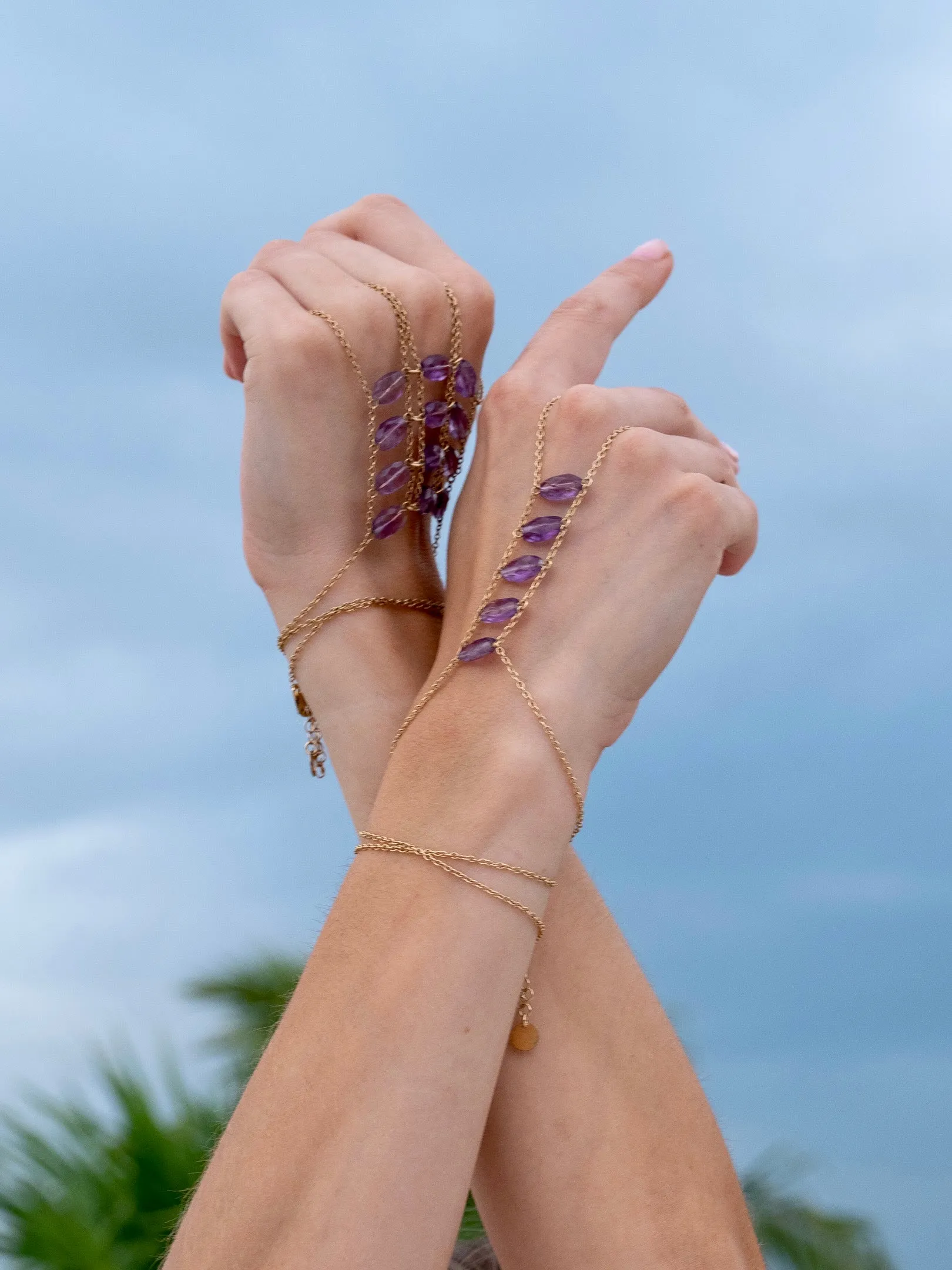 Ladders To Bliss Gemstone Hand Chain