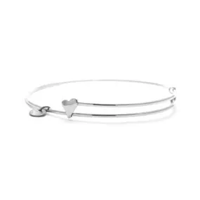 Ladies Adjustable Heart Bracelet